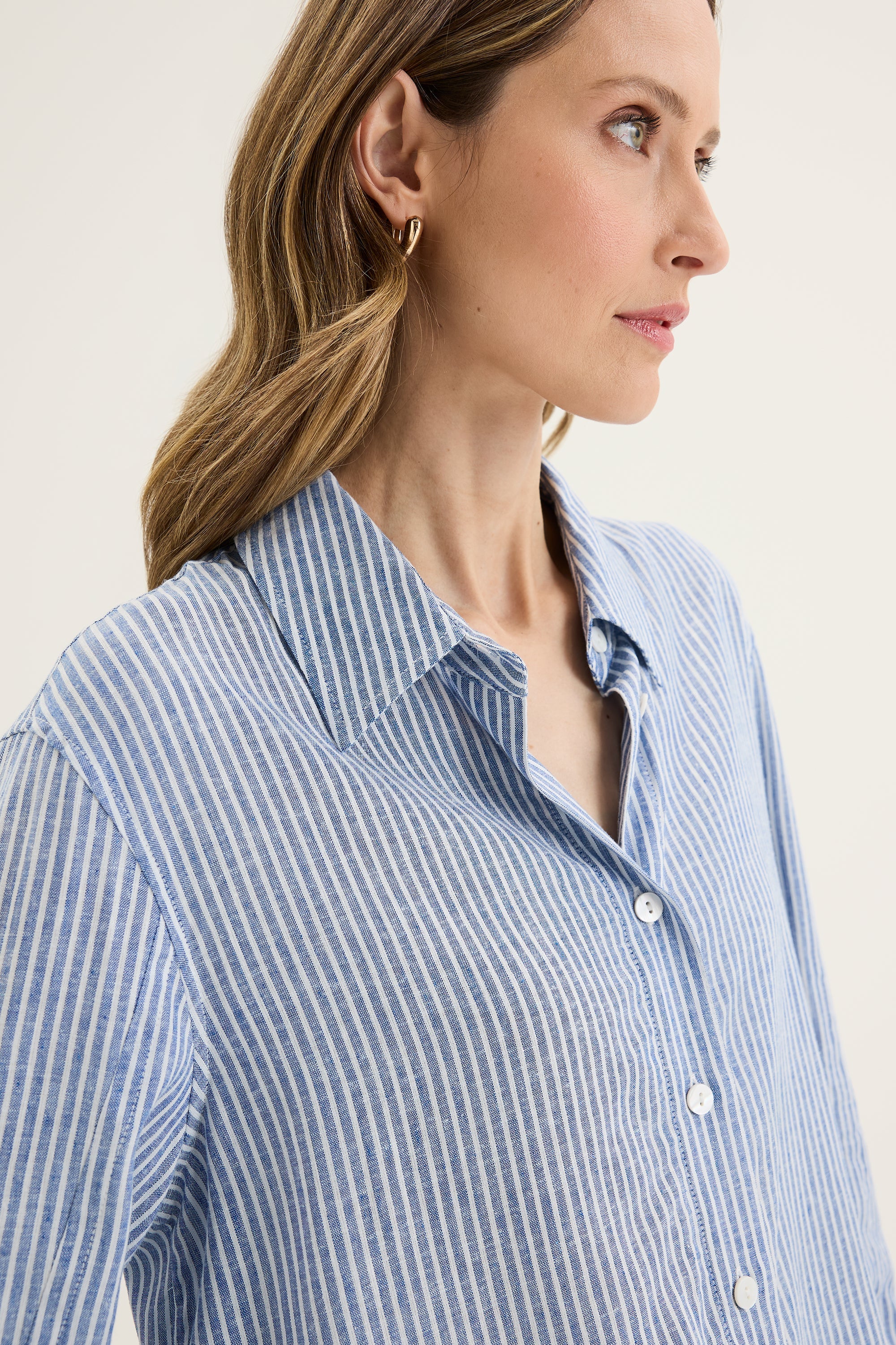 Mornington Shirt-Chambray & Mist