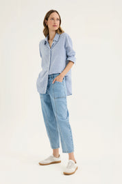 Mornington Shirt-Chambray & Mist