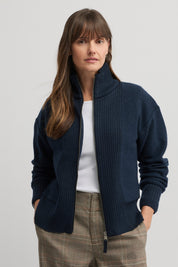 Ember Knit Jacket - Navy - Presence Hamilton