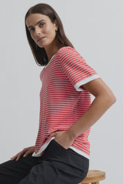 Marais Tee-Ochre Stripe