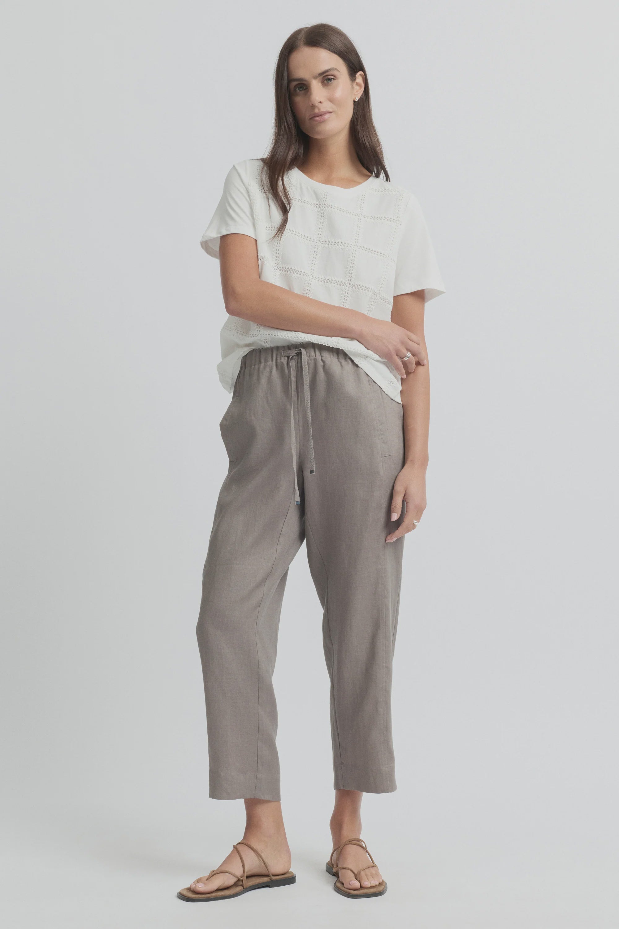 Tirari Slim Pant- Earth