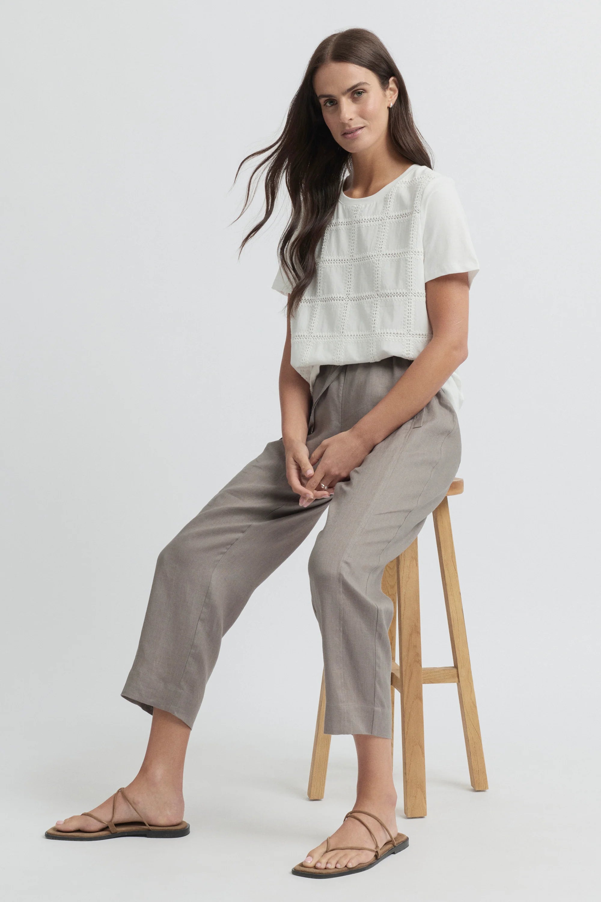 Tirari Slim Pant- Earth