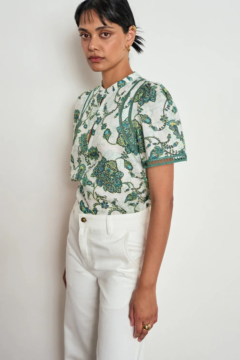 Charm Top - Garden Paisley