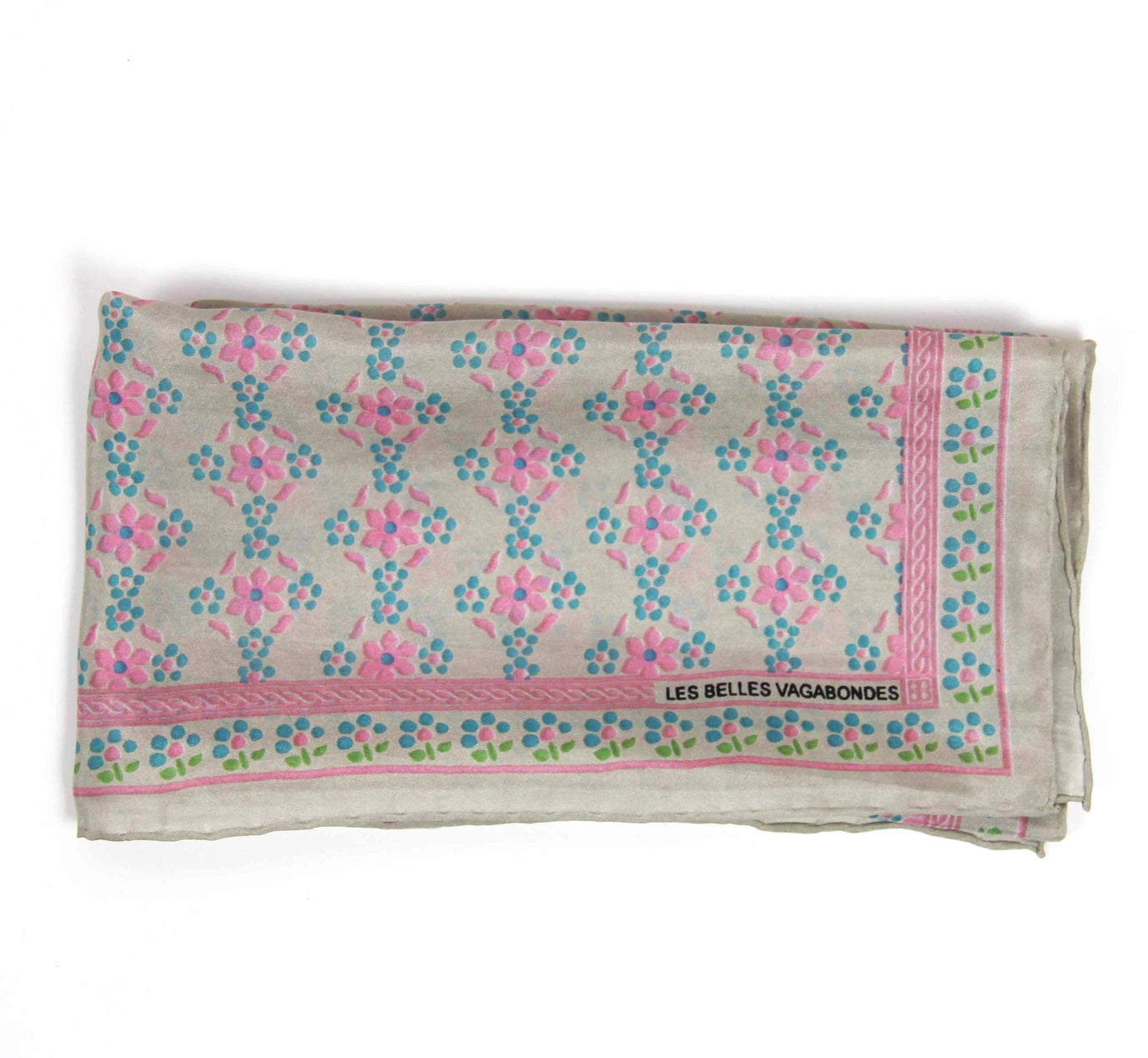 Mini Natasha Rose Fuchsia Silk Scarf
