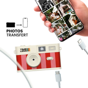 Timelens Digital Camera- Cream Candy Stripe