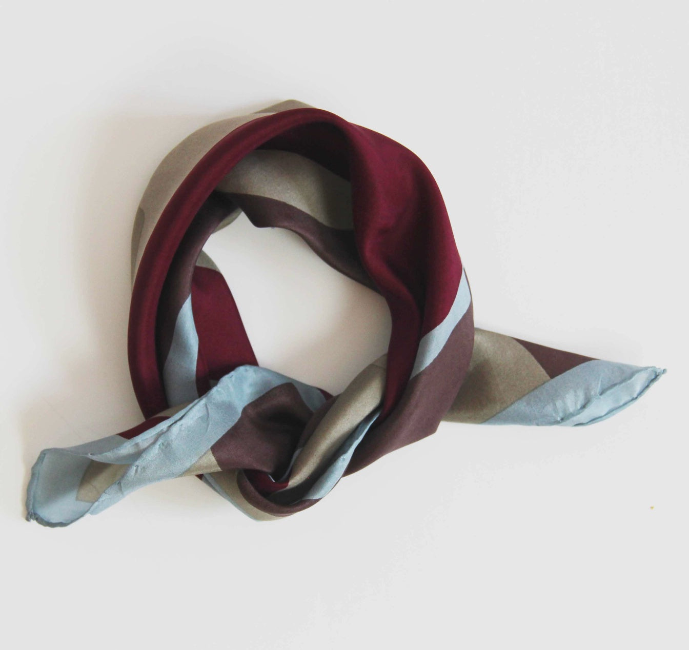 Mini Vivaro Bordeaux Silk Scarf