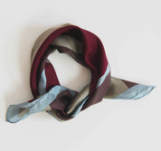 Mini Vivaro Bordeaux Silk Scarf
