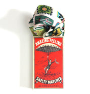 Mini Postcard Green Silk Scarf - Presence Hamilton