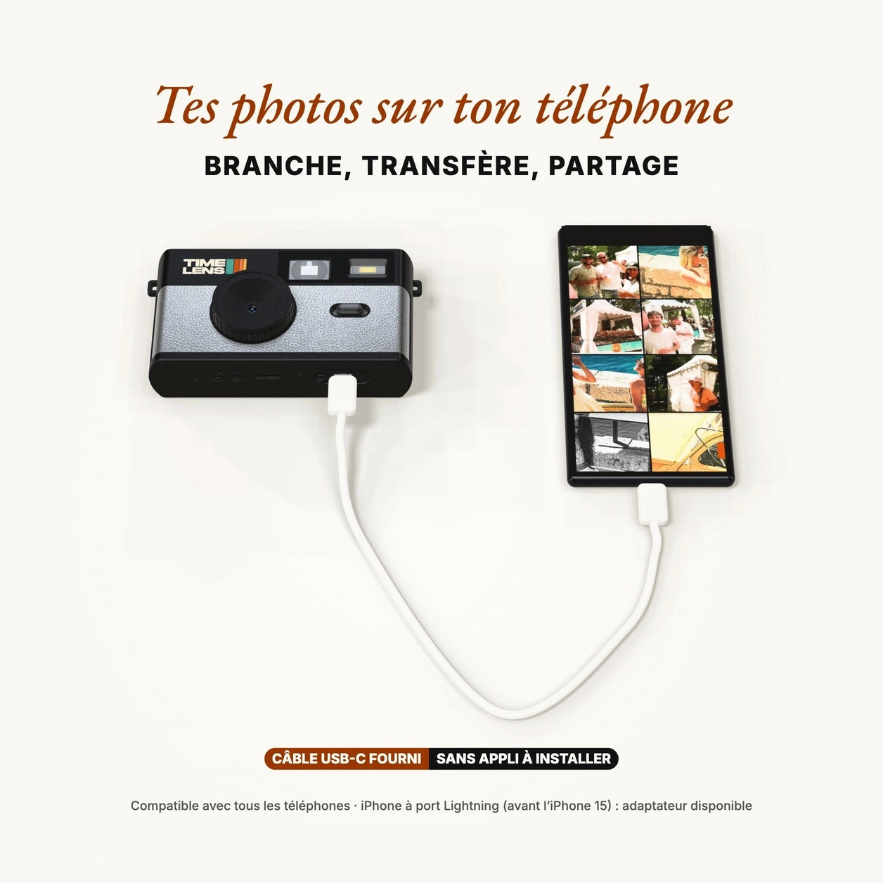 Timelens Digital Camera- Pop Edition 80s Silver
