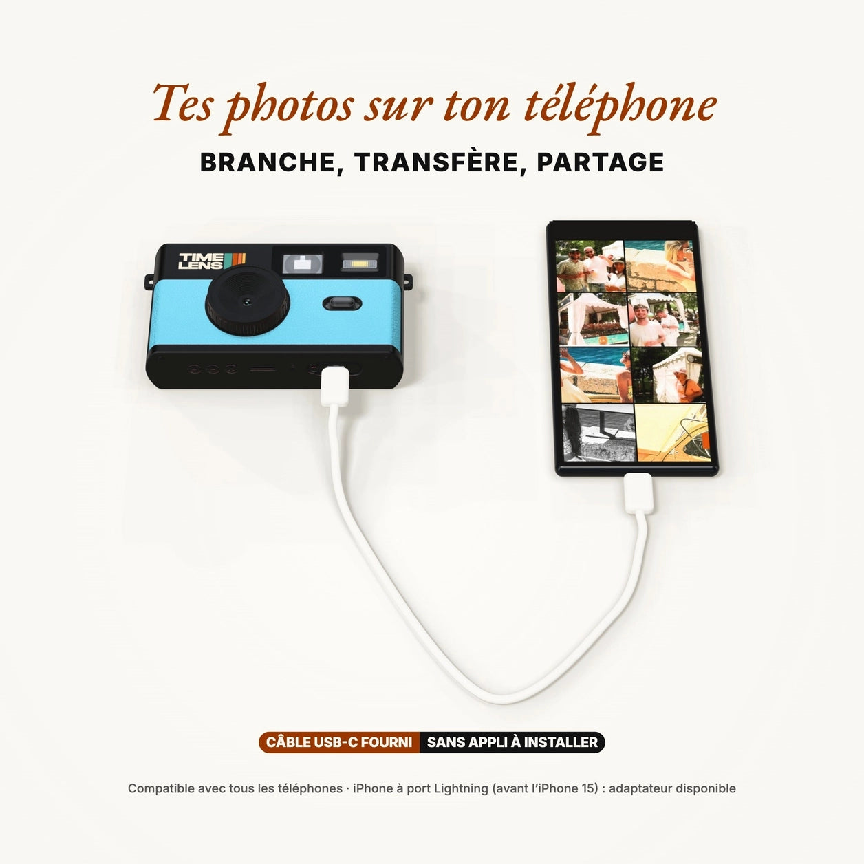 Timelens Digital Camera- Turquoise Blue