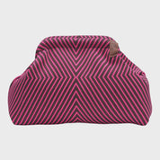 Emma Bag- 141 Chocolate & Hot Pink Geo