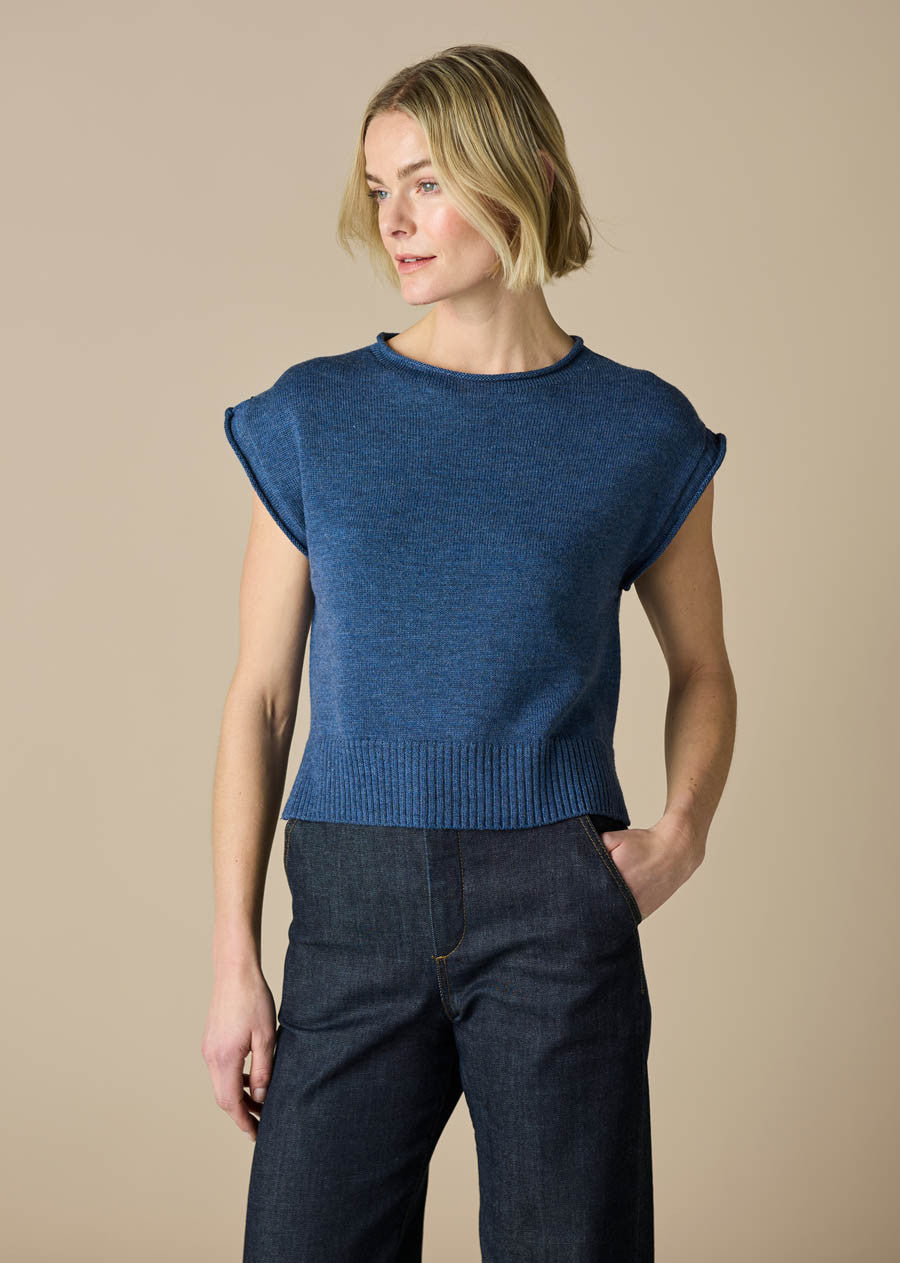 Agnes Vest- Bluebell - Presence Hamilton