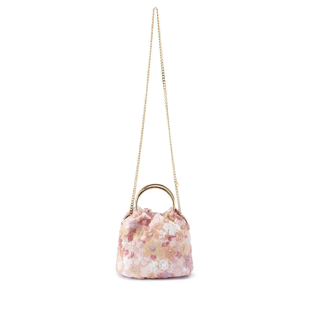 Alfie Floral Sequin Bag - Blush - Presence Hamilton