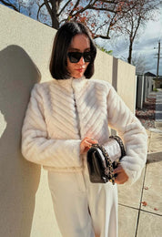 Altair Faux Fur Cropped Jacket