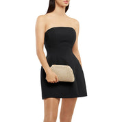 Anna Woven Clutch- Natural - Presence Hamilton