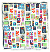 Mini Postcard Marine Silk Scarf - Presence Hamilton