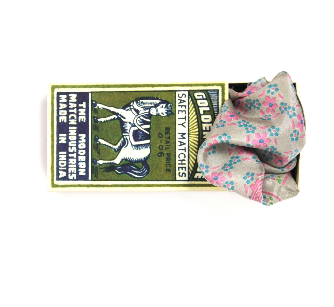 Mini Natasha Rose Fuchsia Silk Scarf