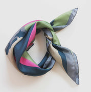 Mini Vivaro Fuchsia Silk Scarf