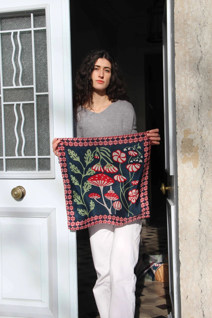 Mini Alice Marine Navy Scarf