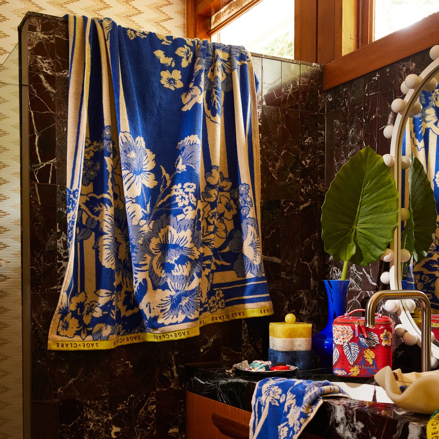 Eliza Bath Sheet- Ultramarine - Presence Hamilton