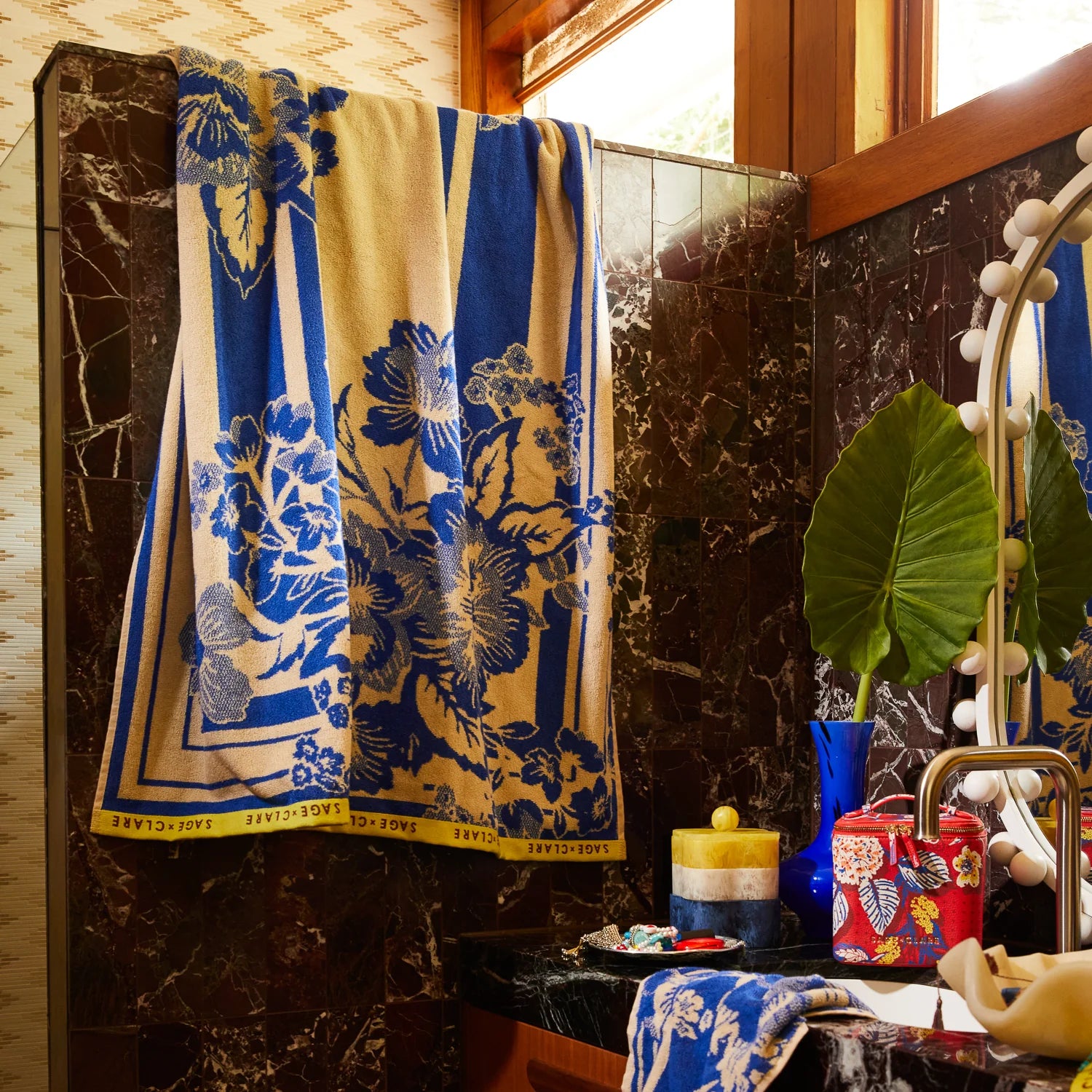 Eliza Bath Sheet- Ultramarine - Presence Hamilton
