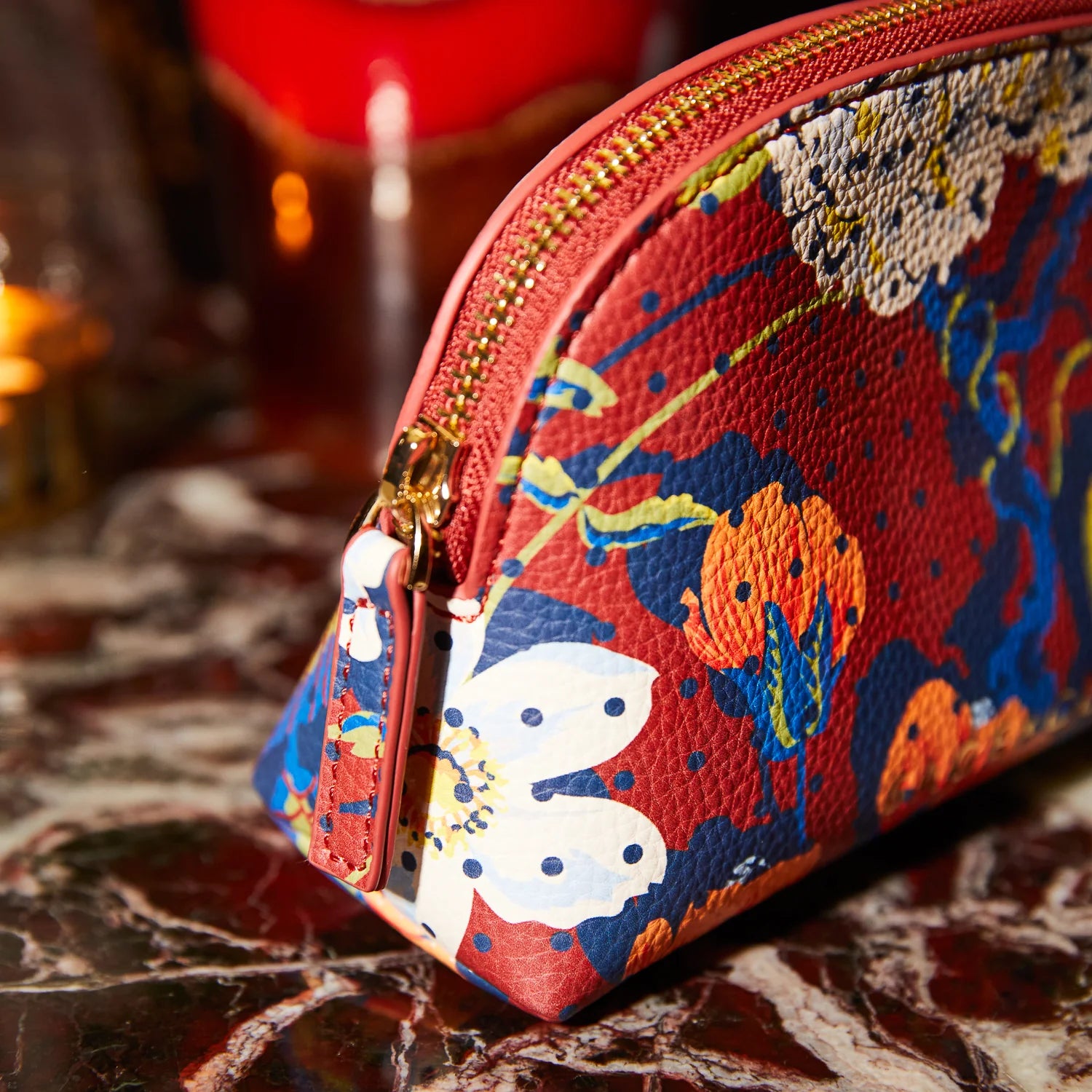 Heidi Cosmetic Pouch- Burnt Sienna - Presence Hamilton
