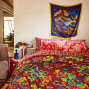 Hazel Velvet Standard Pillowcase- Vermillion - Presence Hamilton