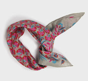 Mini Augustine Rose Silk Scarf