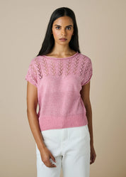 Blair Lace Vest- Blossom