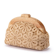 Bonnie Lace Clutch- Natural