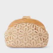 Bonnie Lace Clutch- Natural