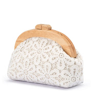 Bonnie Lace Clutch- White