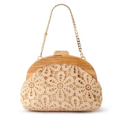 Bonnie Lace Clutch- Natural
