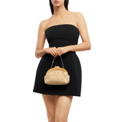 Bonnie Lace Clutch- Natural