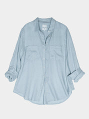 Hut Linen Shirt- Breeze Blue