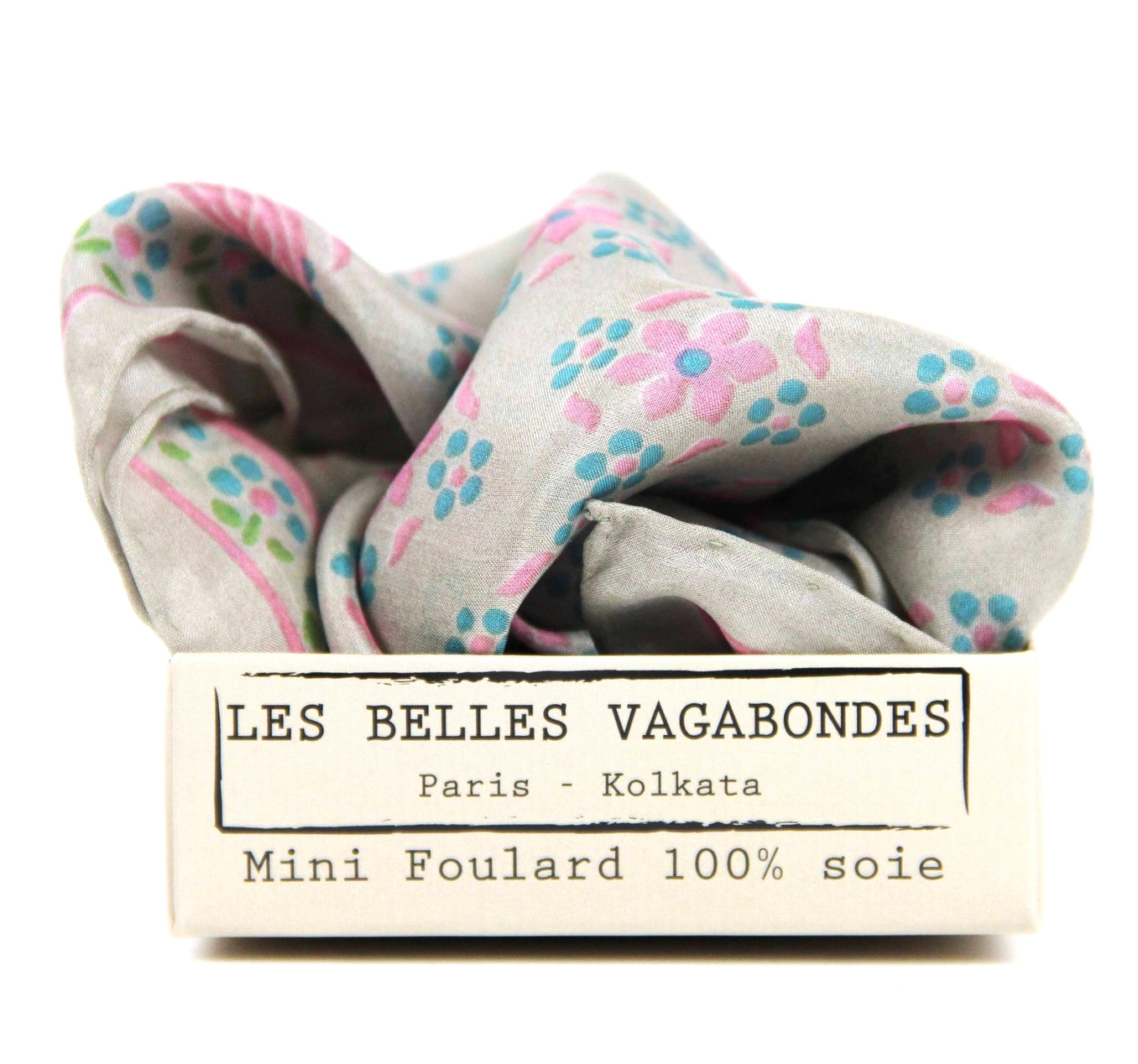 Mini Natasha Rose Fuchsia Silk Scarf