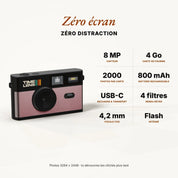 Timelens Digital Camera- Pop Edition 80s Pink Gold