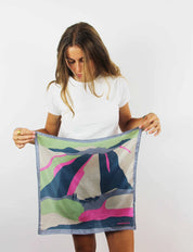 Mini Vivaro Fuchsia Silk Scarf