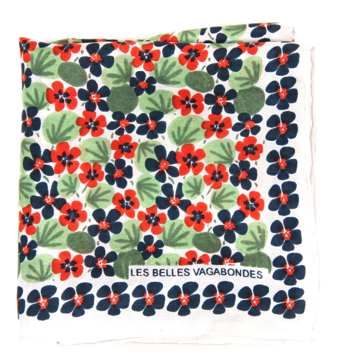 Mini Capucine Marine Silk Scarf - Presence Hamilton