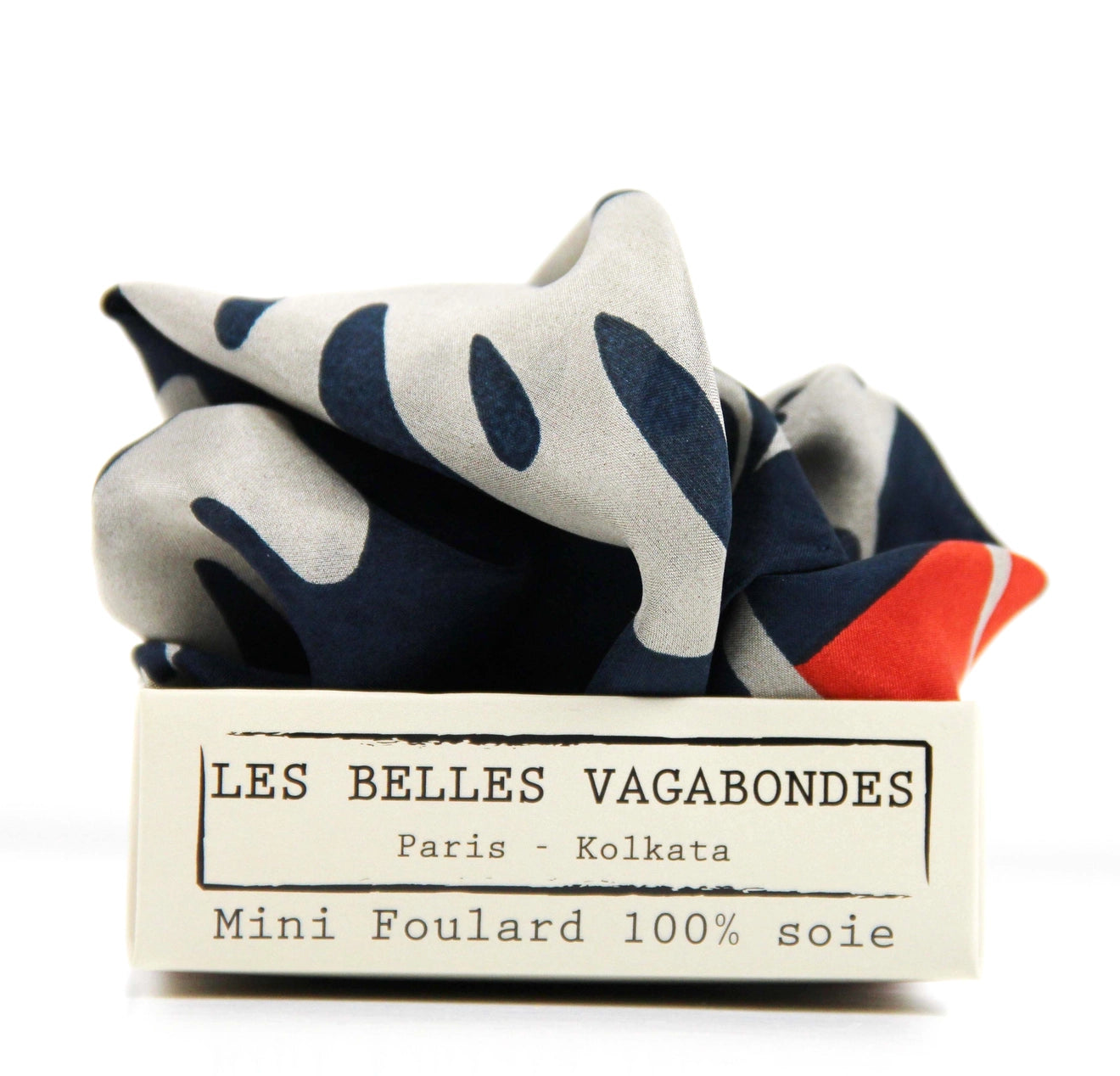 Mini Marine Arum Silk Scarf