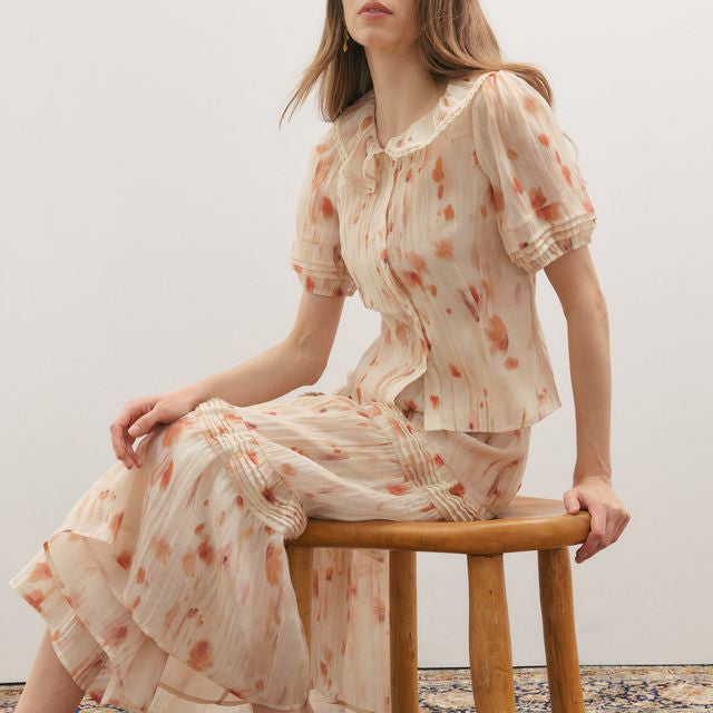 Apricity Shirt- Peaches & Cream - Presence Hamilton