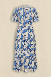 Linen Print Cable Dress