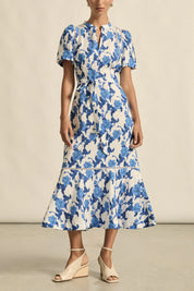 Linen Print Cable Dress