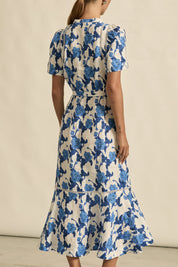 Linen Print Cable Dress