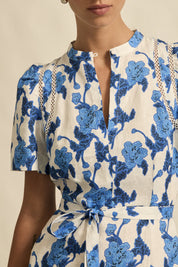 Linen Print Cable Dress