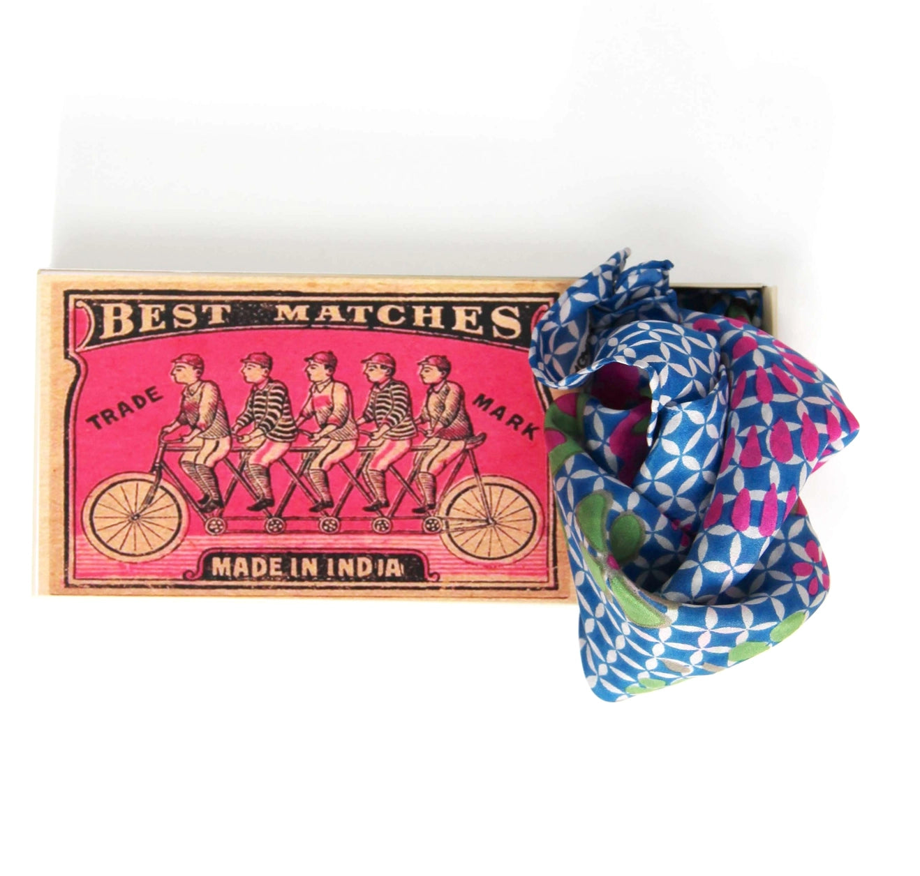 Mini Shippo Marine Silk Scarf - Presence Hamilton