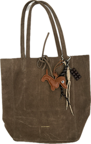 Sausage Dog Bag Charm- Fuchsia