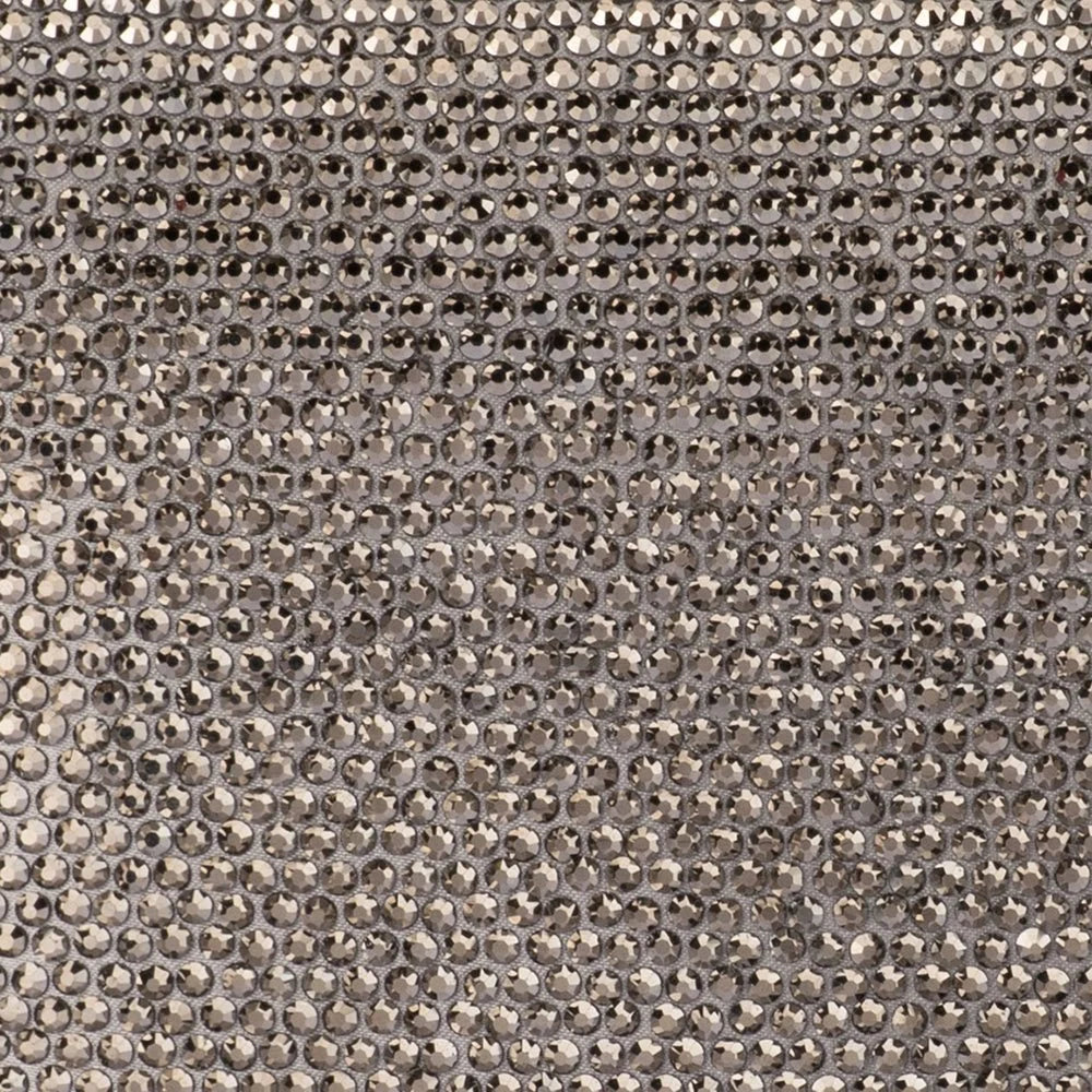 CARA Crystal Envlope Clutch-Gunmetal
