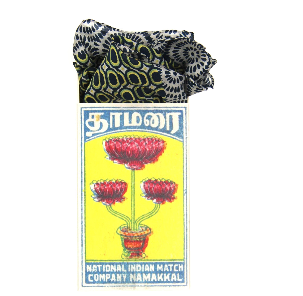 Mini Tempo Marine Silk Scarf