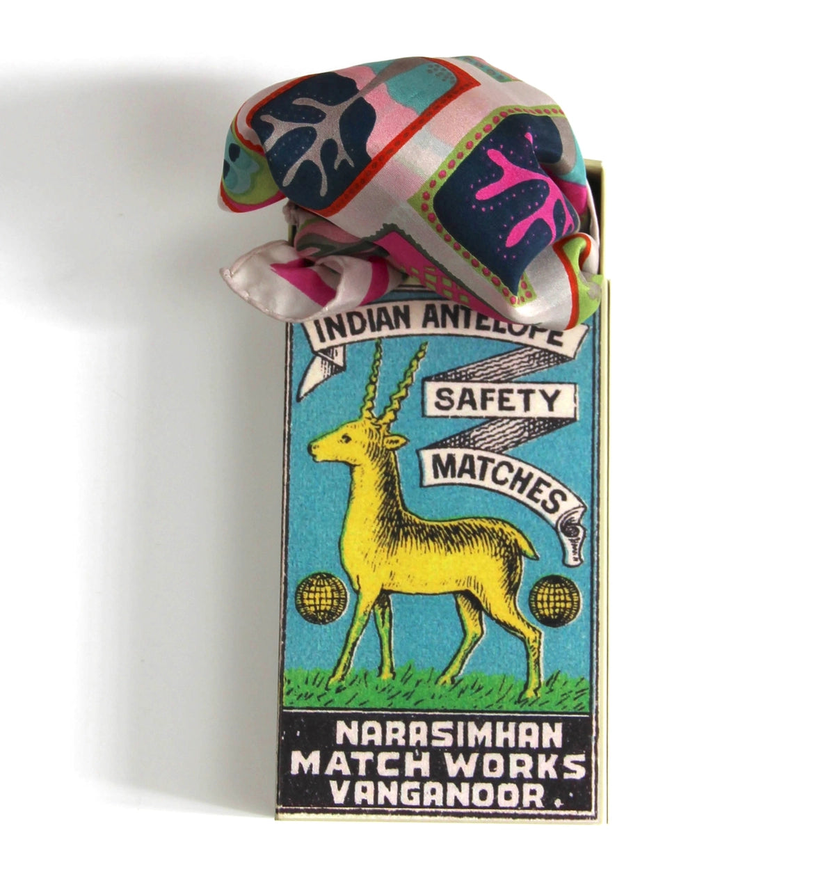 Mini Postcard Fuchsia Silk Scarf - Presence Hamilton